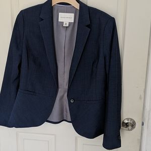Blue lined blazer - banana republic